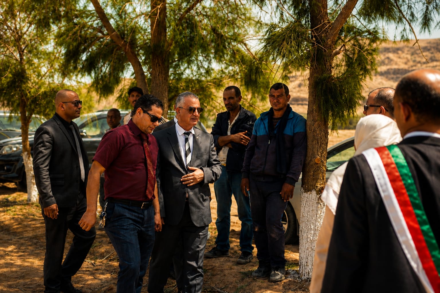 AMF Group — Visite of minister walking color grading